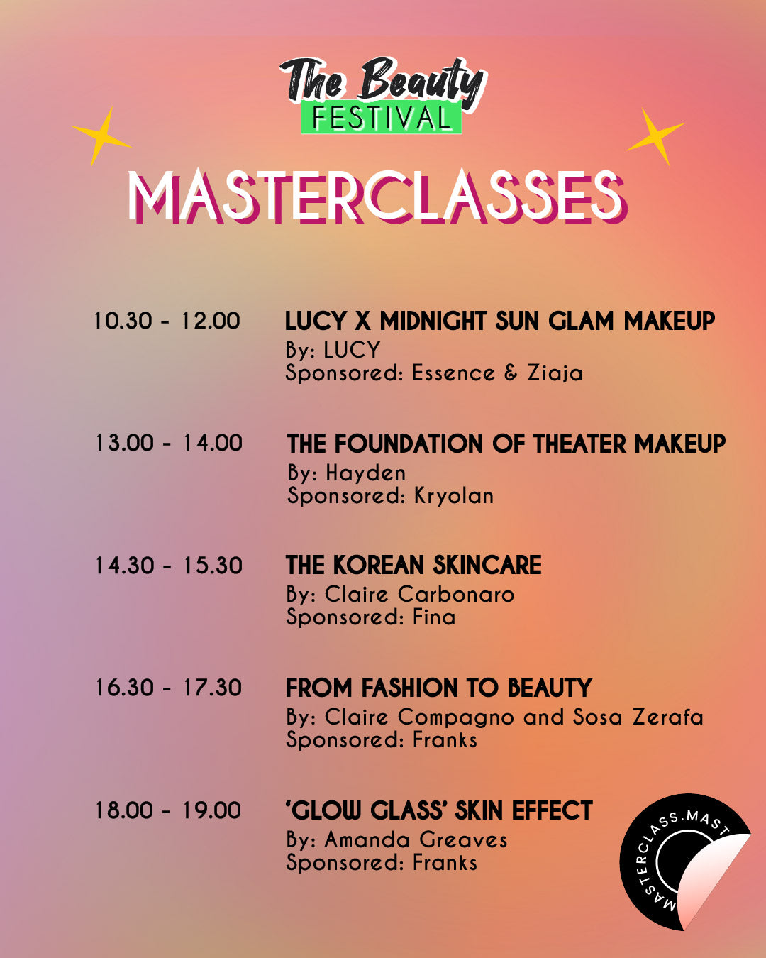 Beauty Festival - Masterclasses